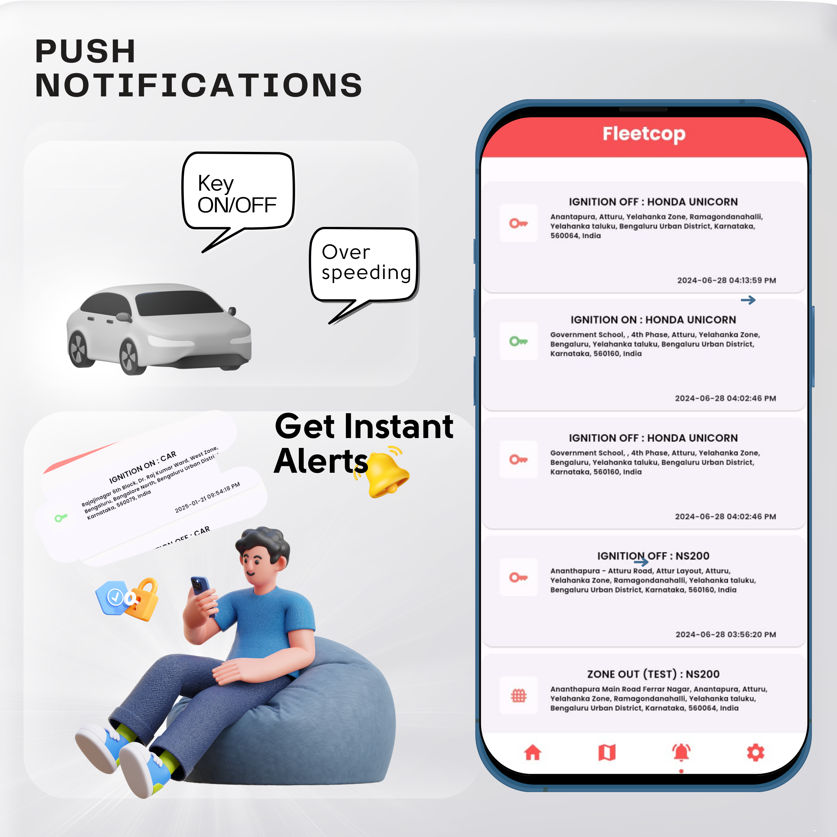 Fleetcop Wired GPS With FREE Airtel Sim Card.